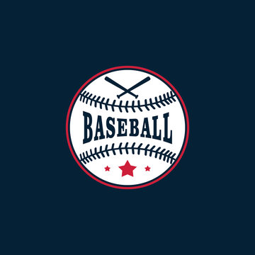 Baseball Club Logo Vector Template Design