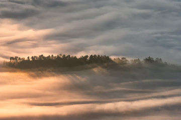 beautiful sunrise and View Point in Thailand

