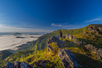 beautiful sunrise and View Point in Thailand

