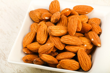 Fototapeta premium Almond in the bowl