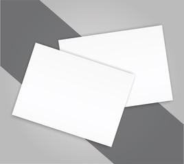 Blank catalogue landscape brochure mockup cover template