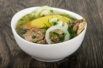 Caucasian meat soup - Hashlama