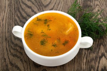 Salmon soup