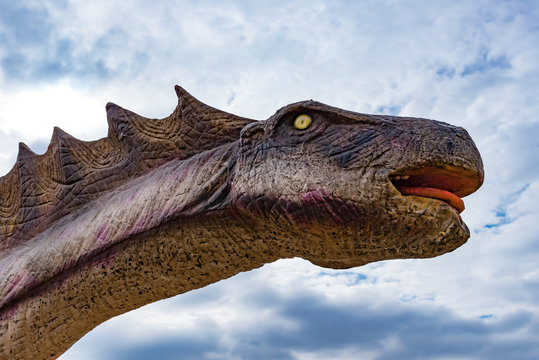 Amargasaurus Under Blue Sky