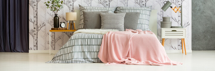 Scandinavian bedroom interior