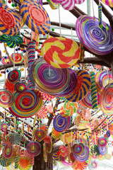 Colorful Candy Lantern in the street