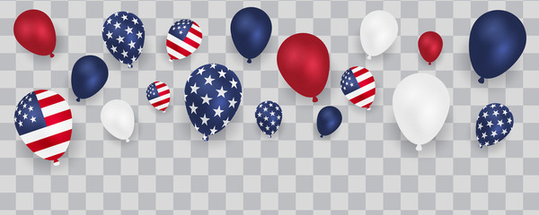 American Flag Design. American background.