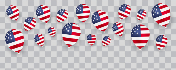 American Flag Design. American background.
