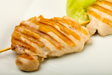 Grilled chicken thighs