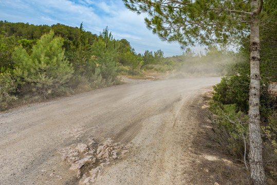 Rallyestrecke auf Ibiza Spanien