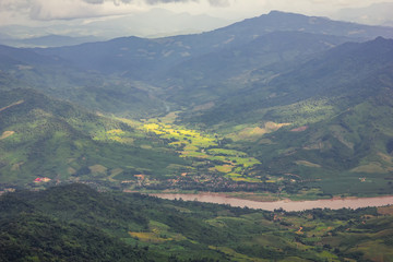Obraz premium beautiful sunrise and View Point in Thailand 