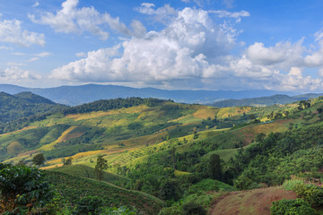 beautiful sunrise and View Point in Thailand
