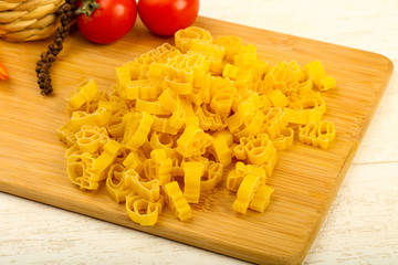 Raw pasta for kids