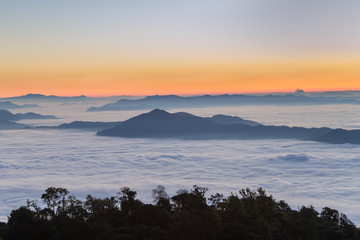 beautiful Landscape and View Point at Chiangrai Thailand

