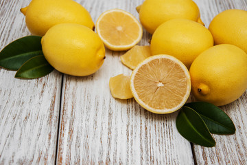 Fresh ripe lemons