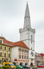 Fototapeta na wymiar Kadan town hall, Czech republic