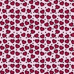 Hearts seamless pattern. Background pattern. Vector illustration