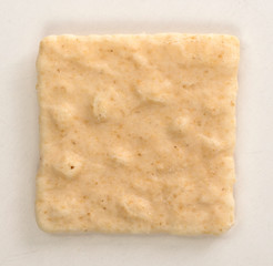 Simple square cracker isolated