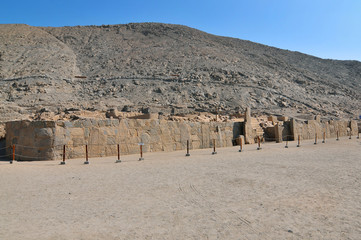 Cerro Sechín (also Sechín de las Estelas)  -  an archaeological site in northern Peru. 
