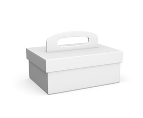 Realistic Detailed cookies box with handle Refreshment Beverage. 3d illustration