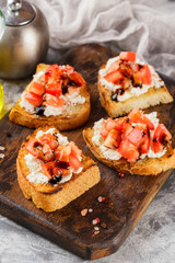 Bruschetta with tomatoes