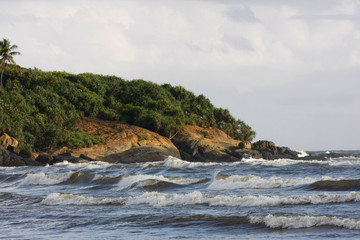 Fototapeta na wymiar Strand und Küste am indischen Ozean