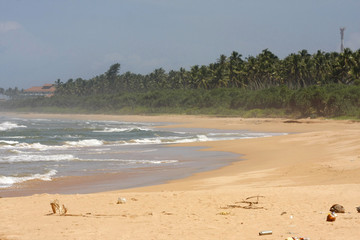 Strand und Küste am indischen Ozean