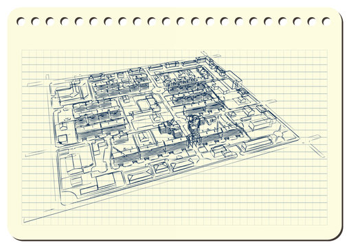Graphic illustration with decorative architecture 13_2