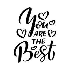 Love concept inspirational hand lettering motivation poster. Lettering design for a logo, greeting cards, invitations, posters, banners, seasonal greetings illustrations.