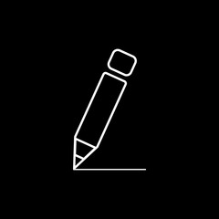 Pencil for drawing vector icon
