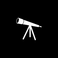 Telescope optical telescope vector icon
