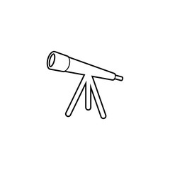 Telescope optical telescope vector icon