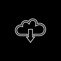 Download from cloud vector icon