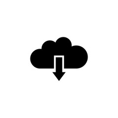 Download from cloud vector icon