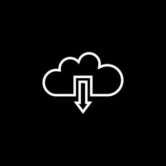 Download from cloud vector icon