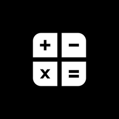 Calculator keys vector icon