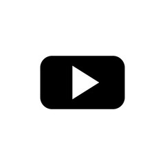 Play button vector icon