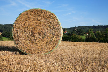 Strohballen, Rundballen