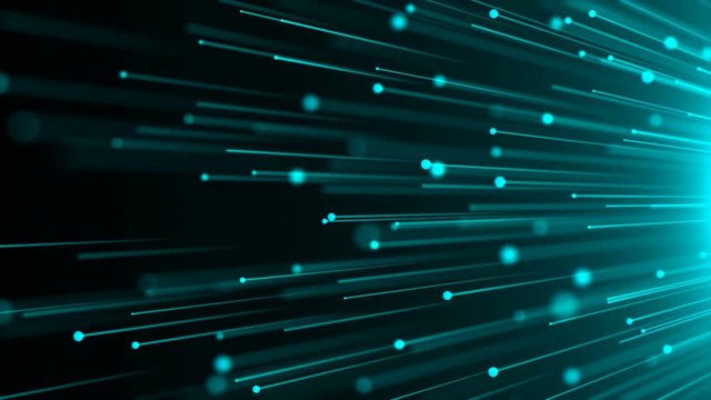 Abstract background with optical Fibers. Seamless loop