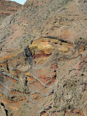 Felsen am Roque de los Muchachos, La Palma