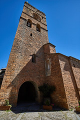 Ainsa medieval village in Huesca province, Spain.