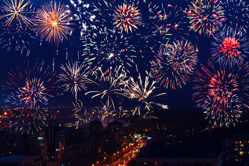 Wunderschönes Feuerwerk