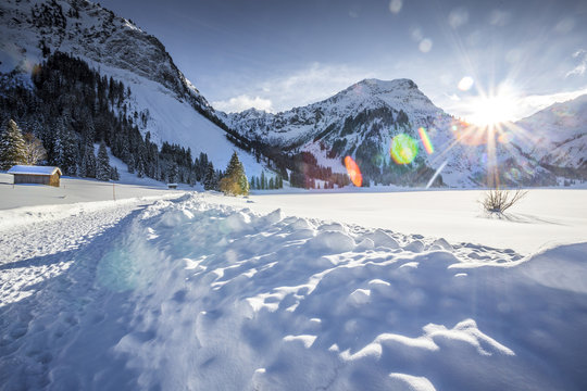 Winter in den Alpen