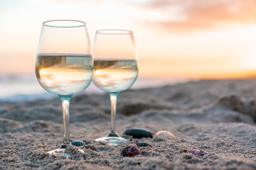 Wine on the beach