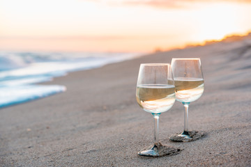 Wine on the beach