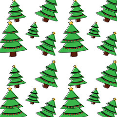 tree christmas related pattern image vector illustration design 