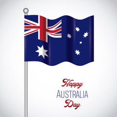 Obraz na płótnie Canvas happy australia day background 