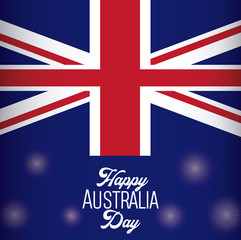 Obraz premium happy australia day background 