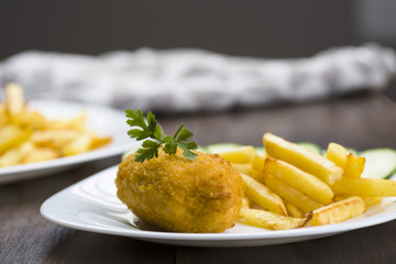 Cutlet de volaille with fries