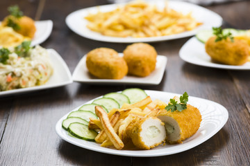 Cutlet de volaille with fries